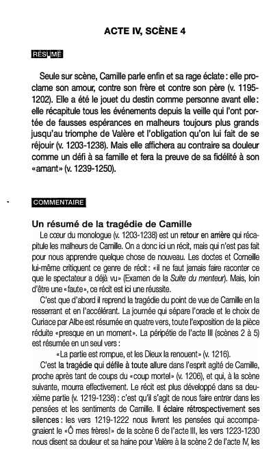 Prévisualisation du document ACTE IV, SCÈNE 4: HORACE de Corneille