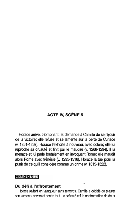 Prévisualisation du document ACTE IV, SCÈNE 5: HORACE de Corneille
