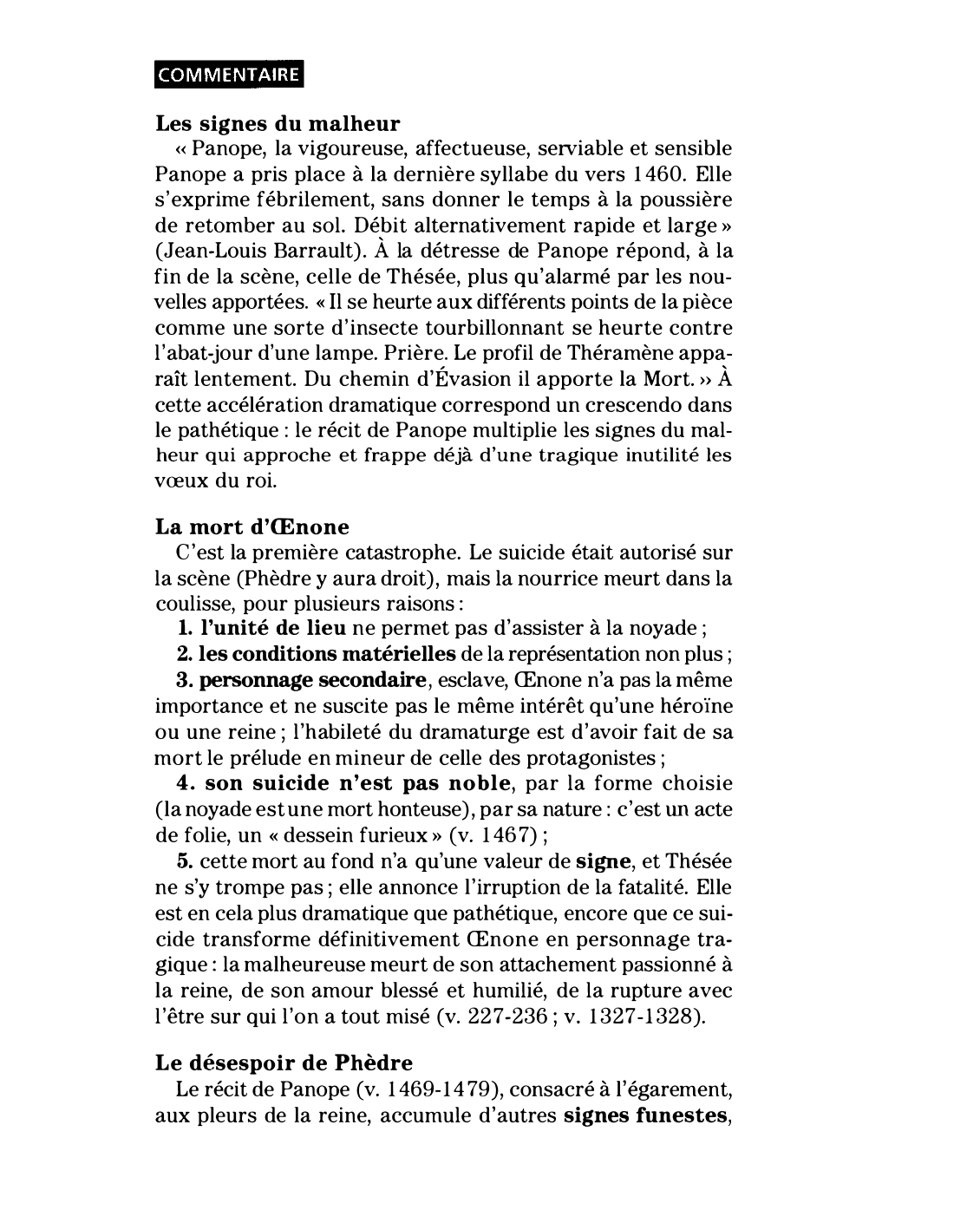 Prévisualisation du document Acte V, scène 5 de Phèdre de Jean Racine (résumé et commentaire)