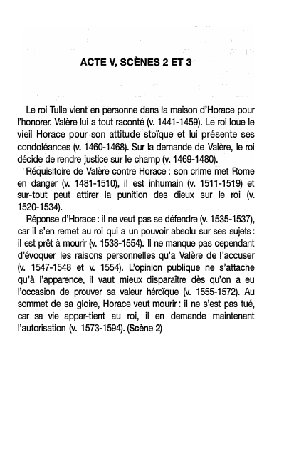 Prévisualisation du document ACTE V, SCÈNES 2 ET 3: HORACE de Corneille