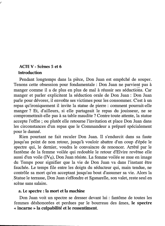 Prévisualisation du document ACTE V - Scènes 5 et 6 dans Dom Juan de Molière