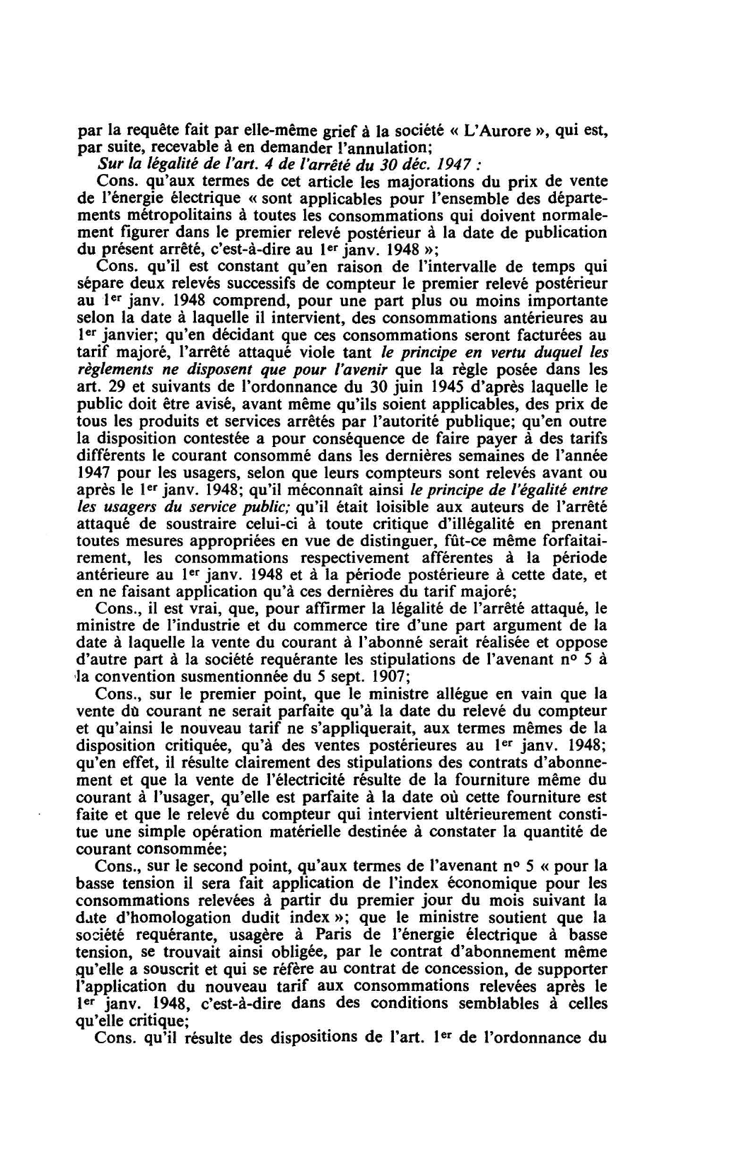Prévisualisation du document ACTES ADMINISTRATIFS- RÉTROACTIVITÉ C.E. 25 juin 1948, SOCIÉTÉ DU JOURNAL « L'AURORE», Rec. 289 (droit)