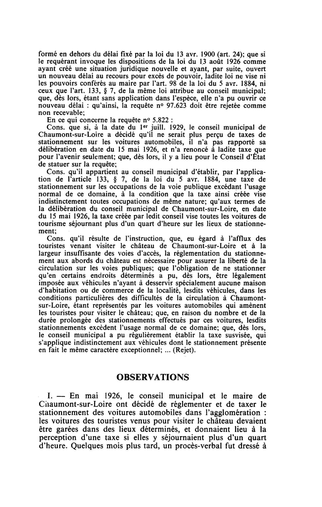 Prévisualisation du document ACTES RÉGLEMENTAIRES CHANGEMENT DE CIRCONSTANCES C.E. 10 janv. 1930, DESPUJOL, Rec. 30 (droit)