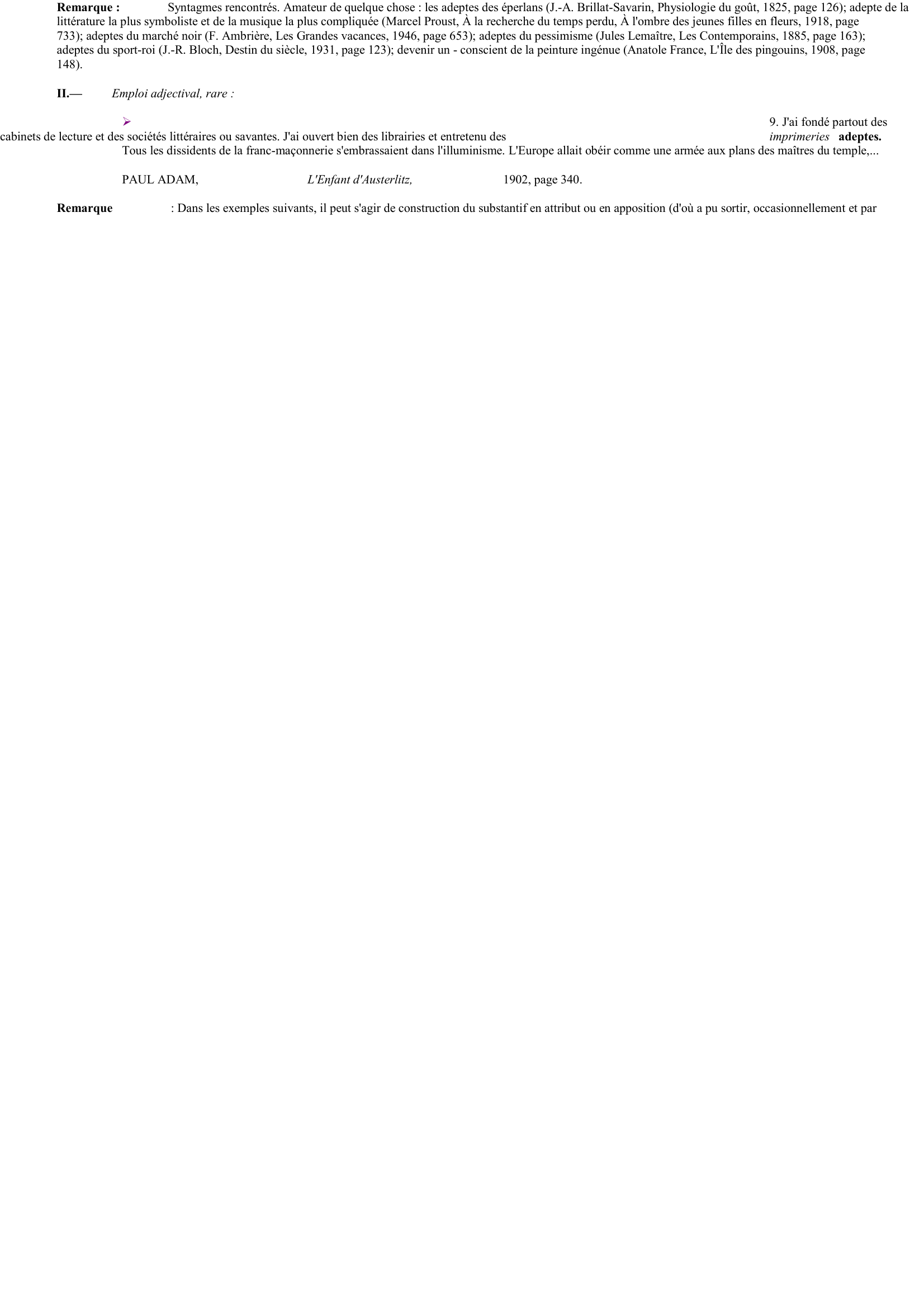 Prévisualisation du document ADEPTE, substantif et adjectif.