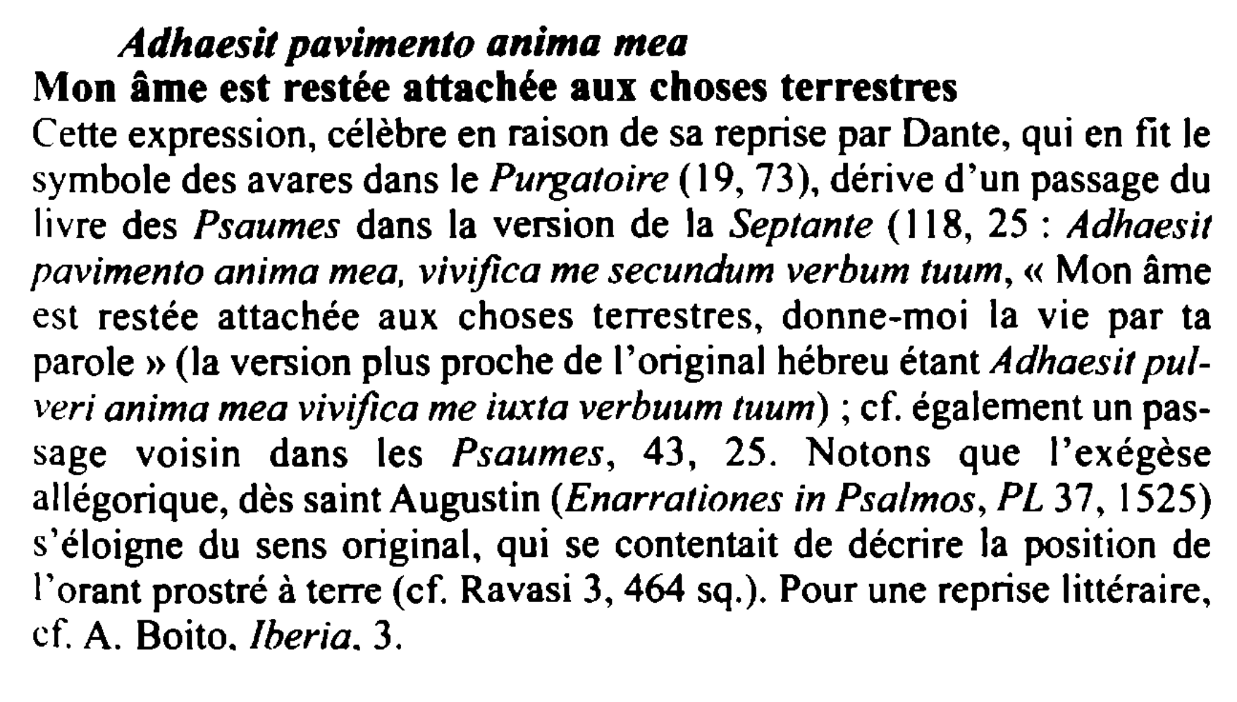 Prévisualisation du document Adhaesit pavimento anima mea / Mon âme est restée attachée aux choses terrestres