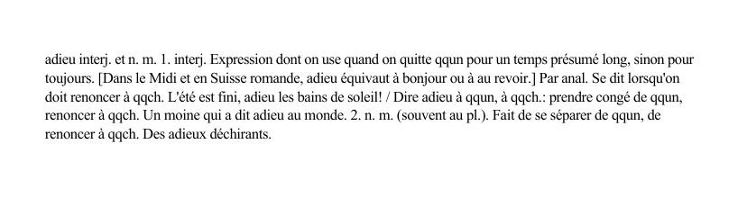 Prévisualisation du document adieu interj.