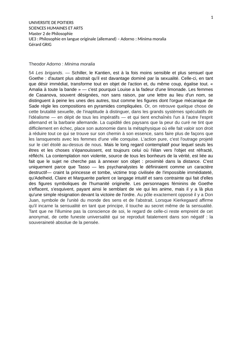 Prévisualisation du document Adorno "Minima Moralia" Fragment 54