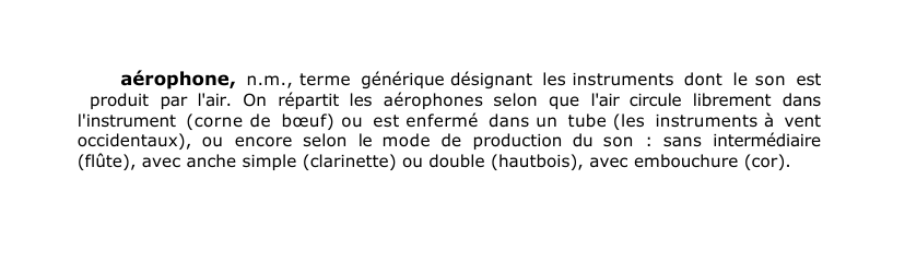 Prévisualisation du document aérophone, n.