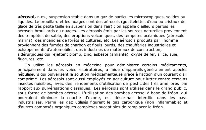 Prévisualisation du document aérosol, n.
