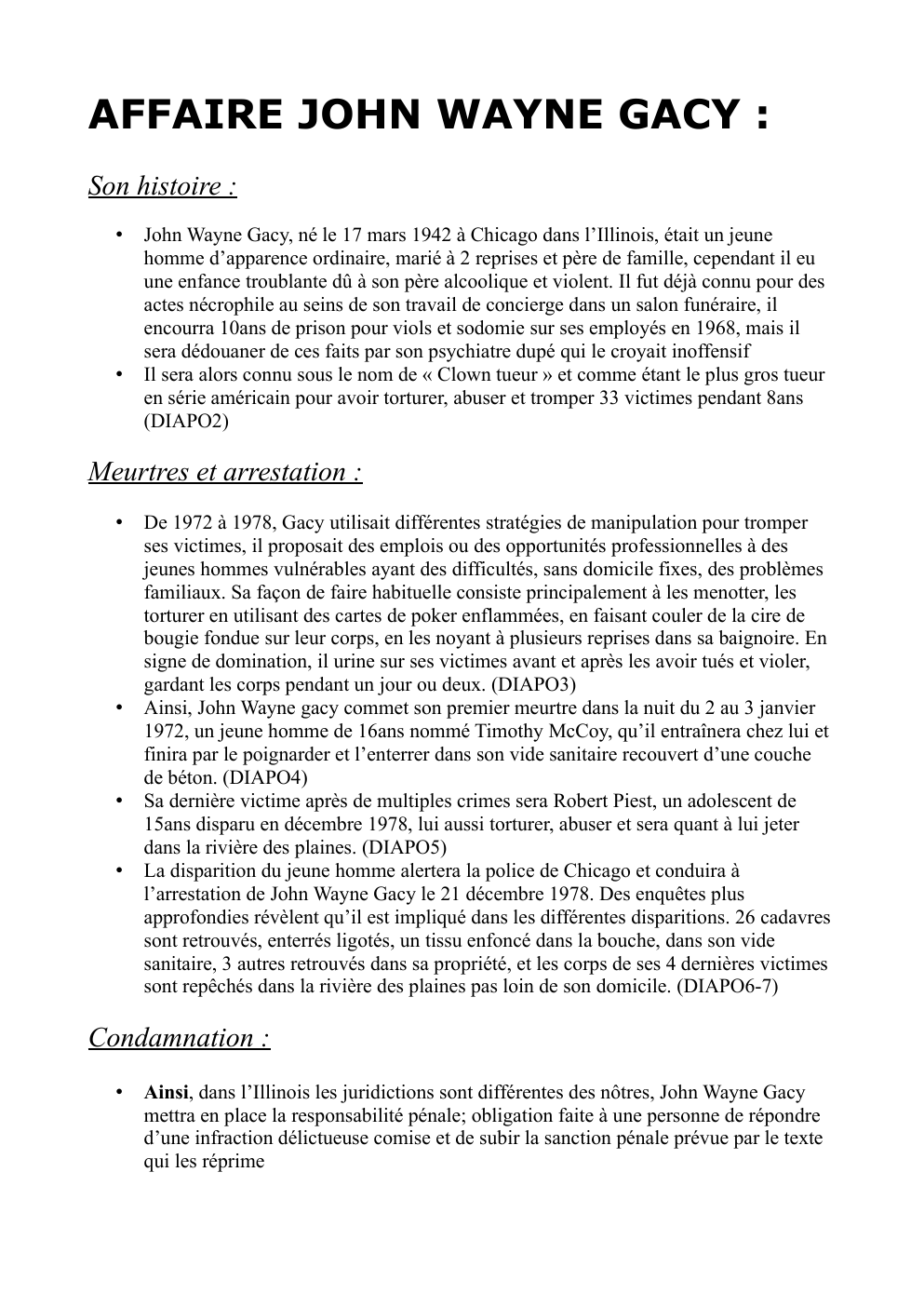 Prévisualisation du document AFFAIRE JOHN WAYNE GACY