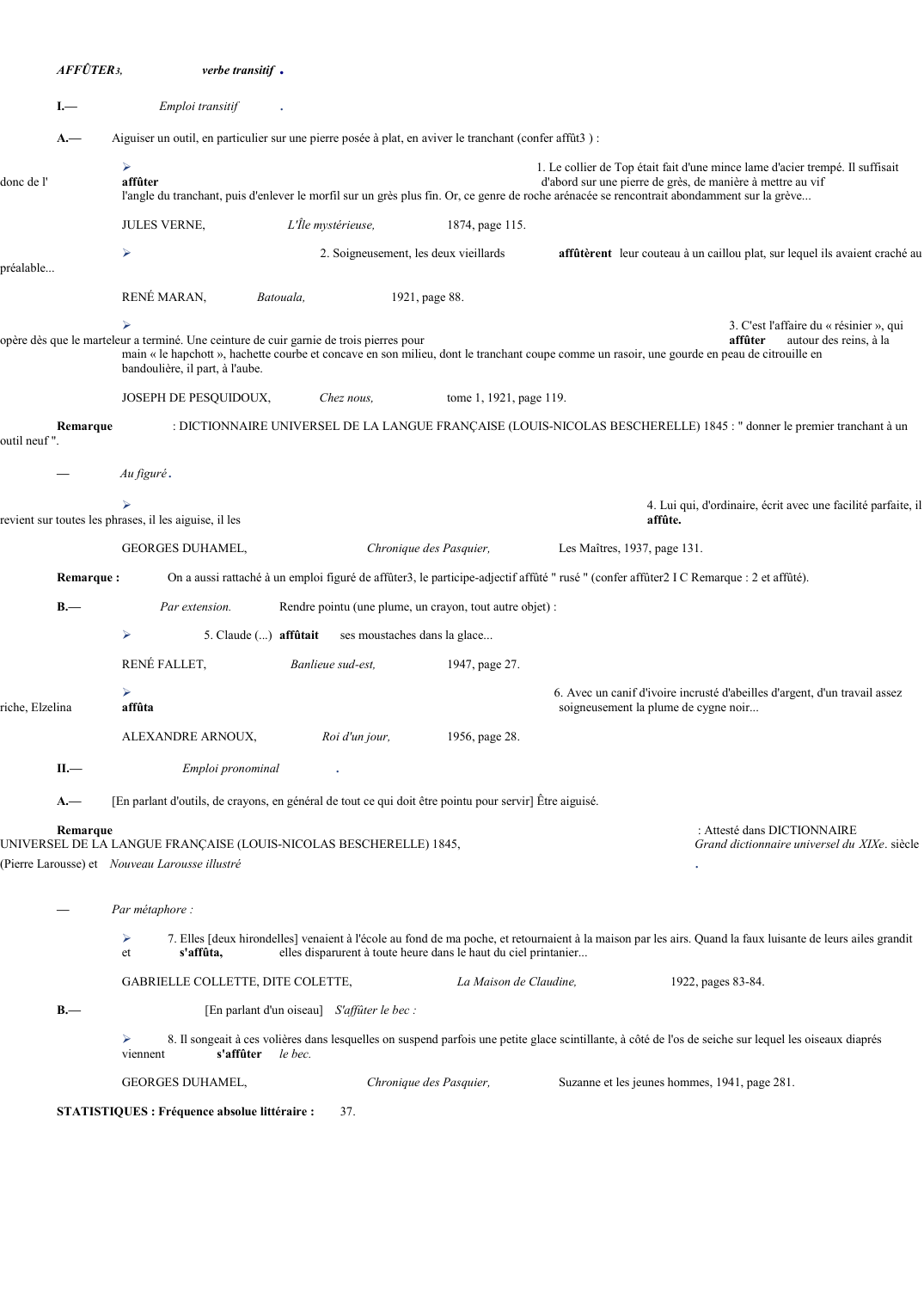 Prévisualisation du document 
	AFFÛTER	3,	 	verbe transitif	.