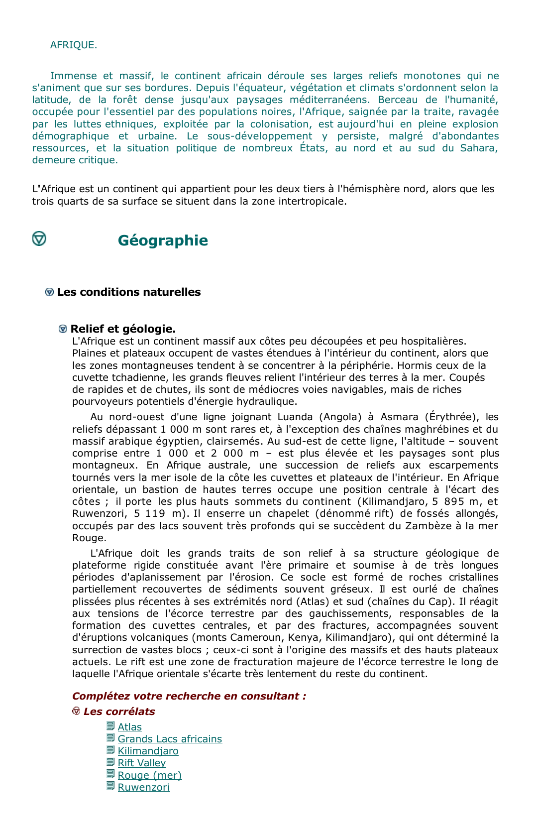 Prévisualisation du document Afrique 