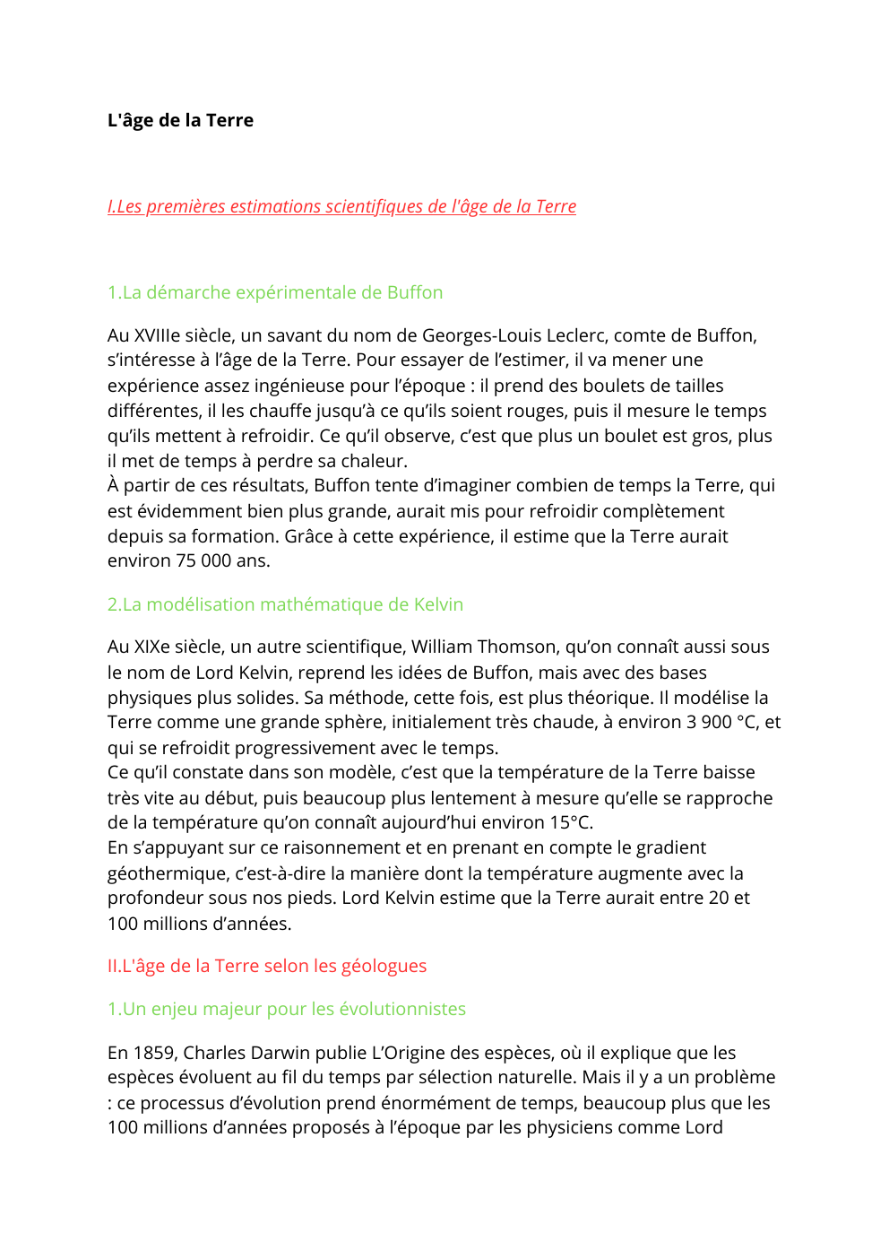 Prévisualisation du document Âge de la Terres