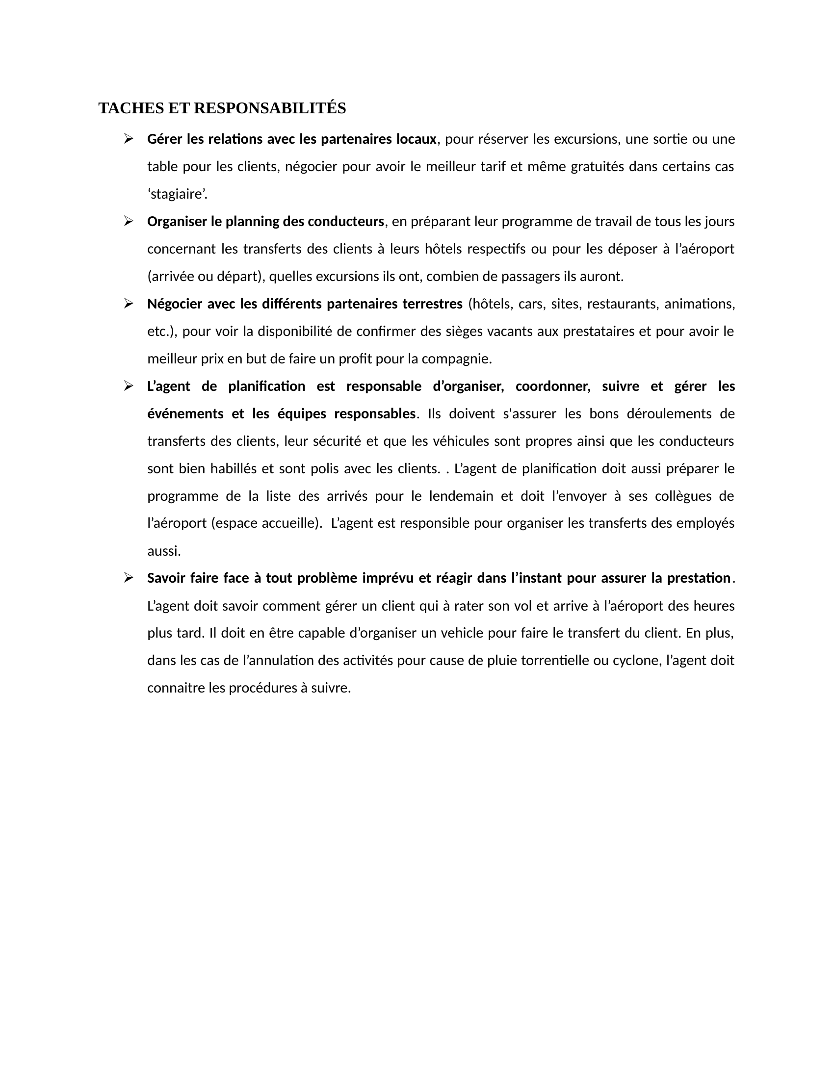 Prévisualisation du document AGENCE RÉCEPTIVE CHEZ UN DMC (DESTINATION MANAGEMNT COMPANY)
