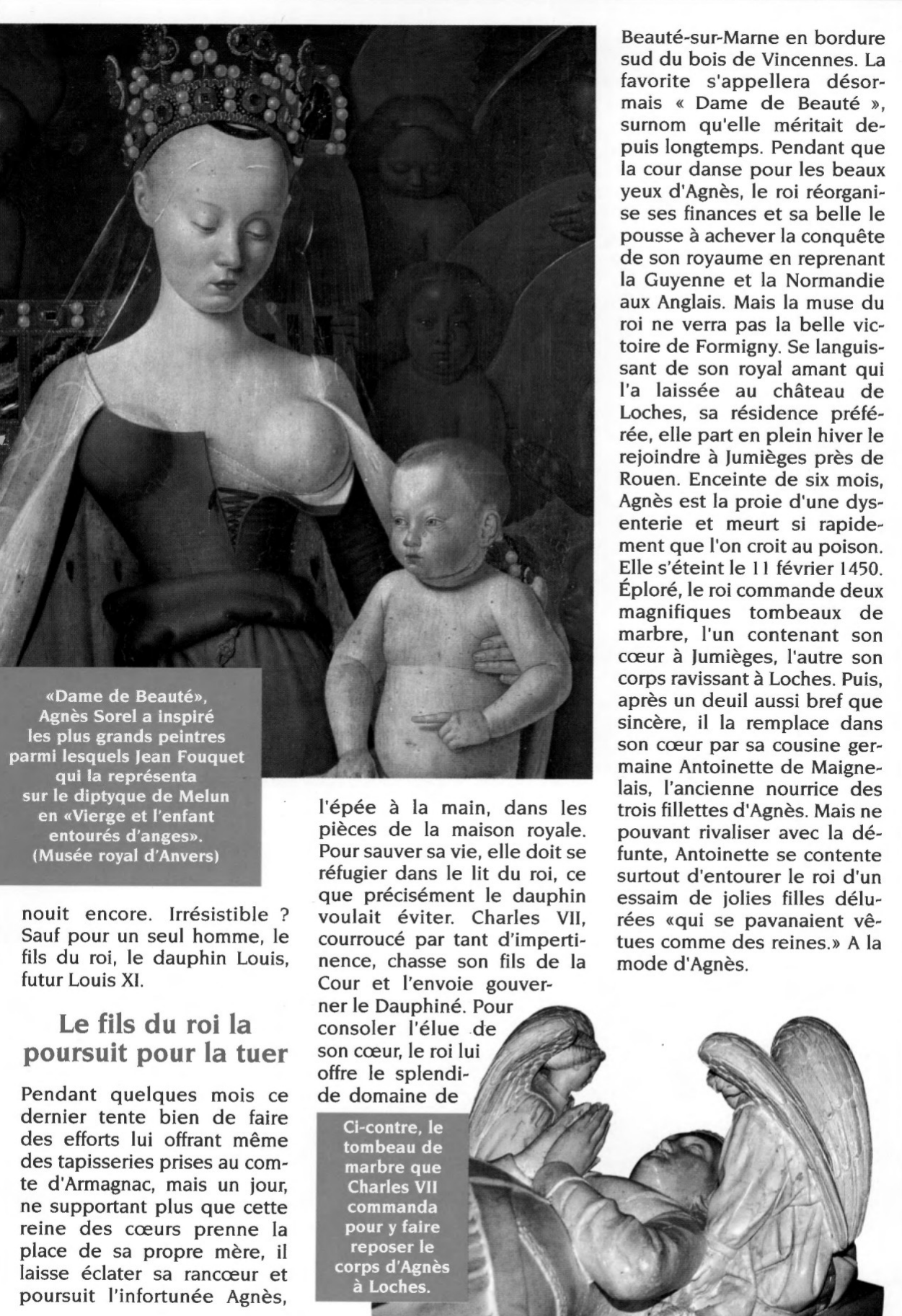 Prévisualisation du document Agnès Sorel, la première favorite de l'histoire de France invente le décolleté