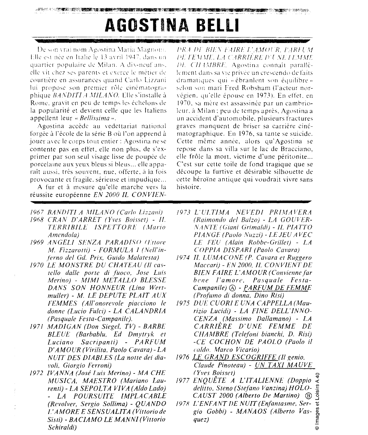 Prévisualisation du document AGOSTINA BELLI