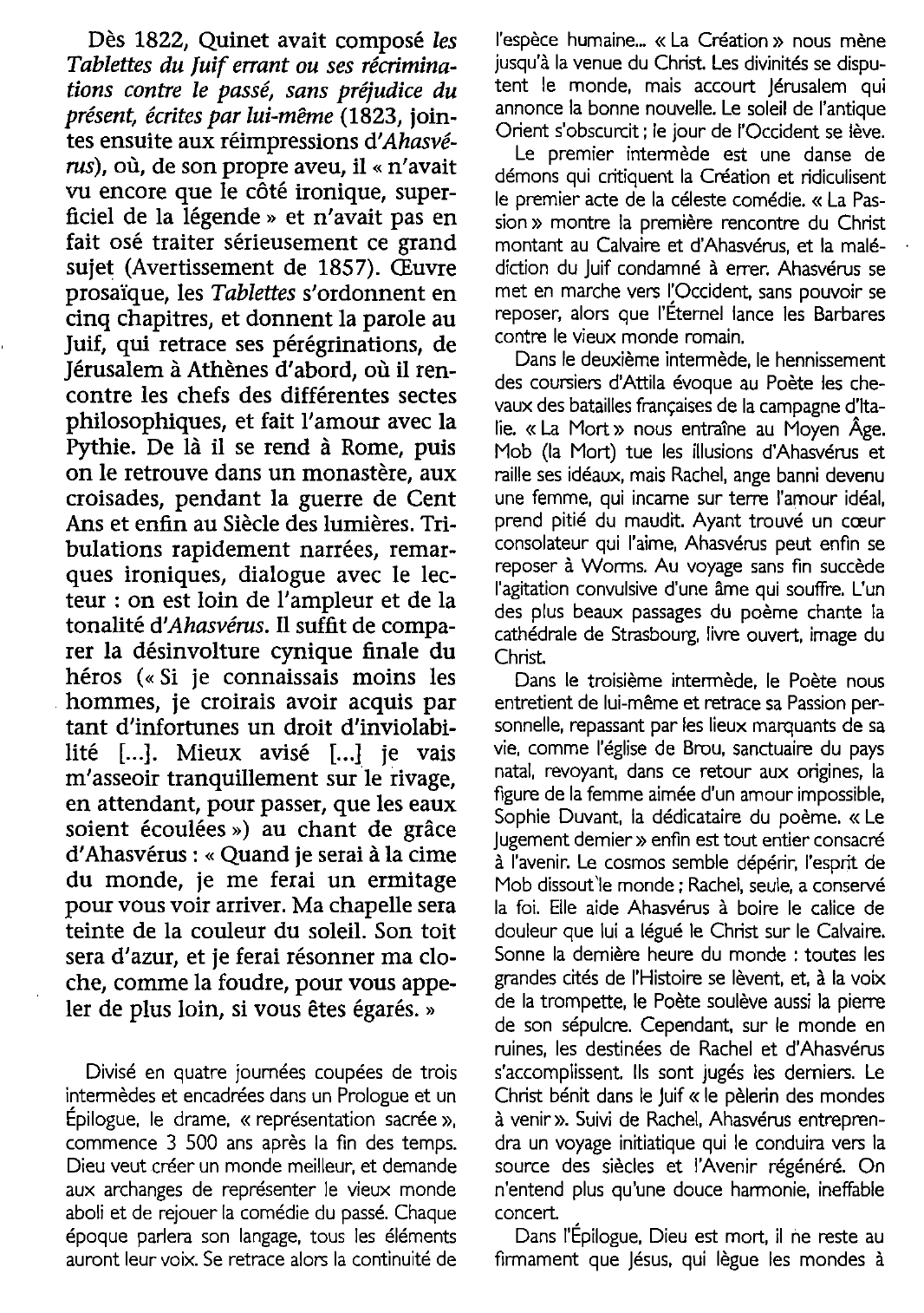 Prévisualisation du document Ahasvérus d'Edgar Quinet (fiche de lecture)