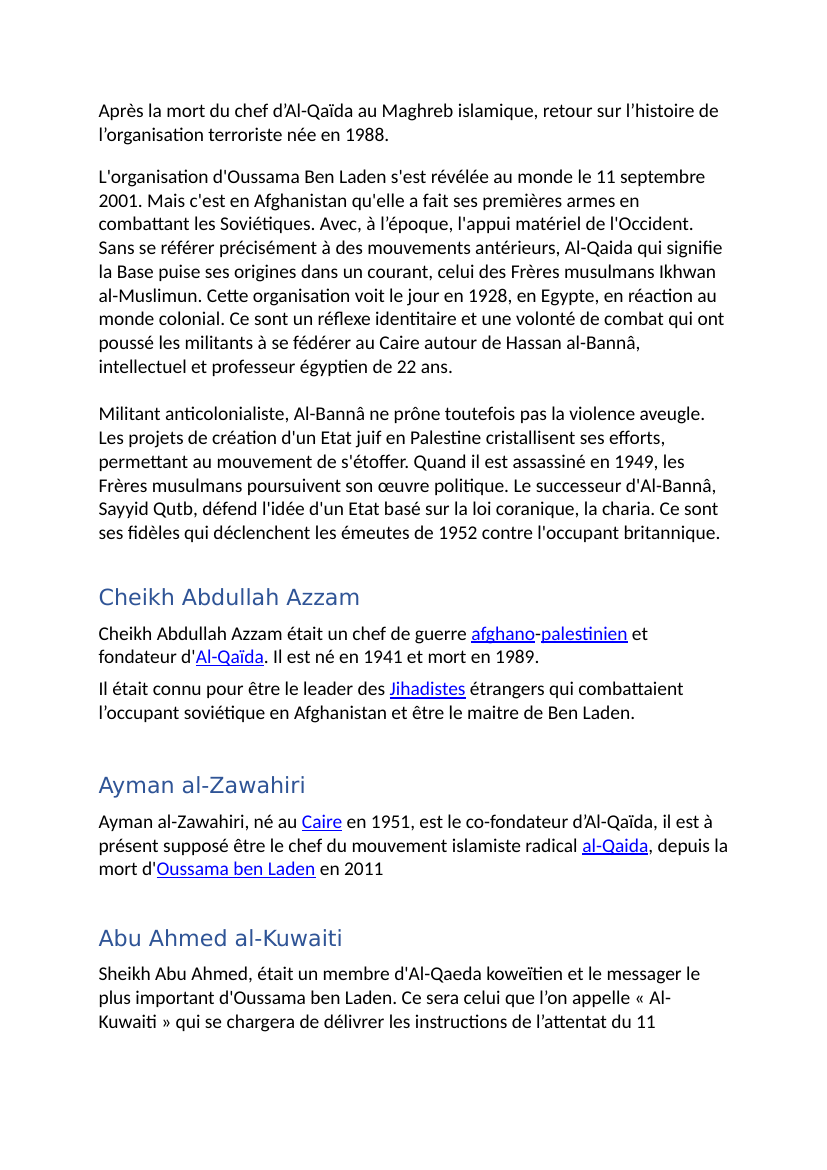 Prévisualisation du document Al-Qaida