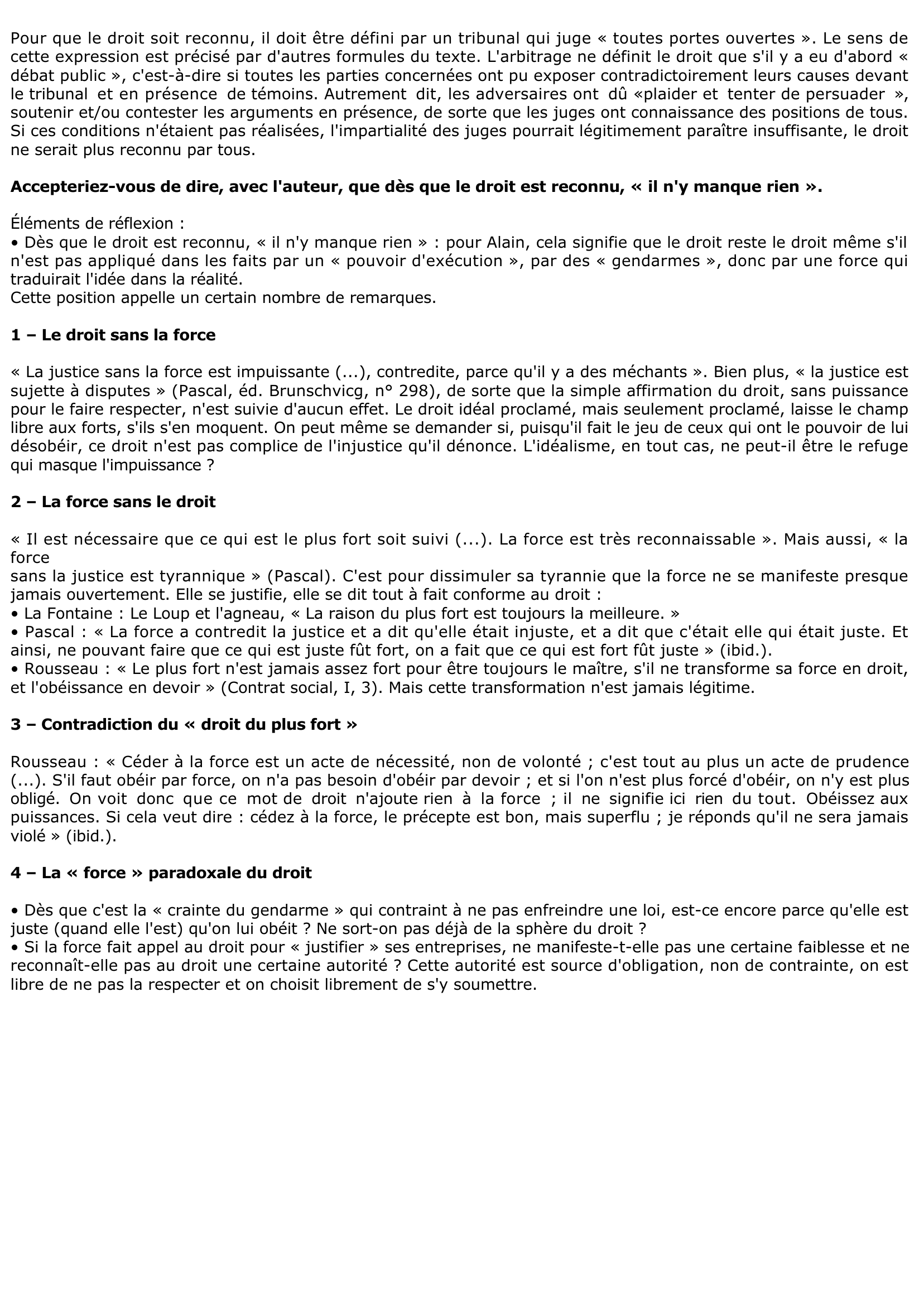 Prévisualisation du document Alain: Droit et Propriété
