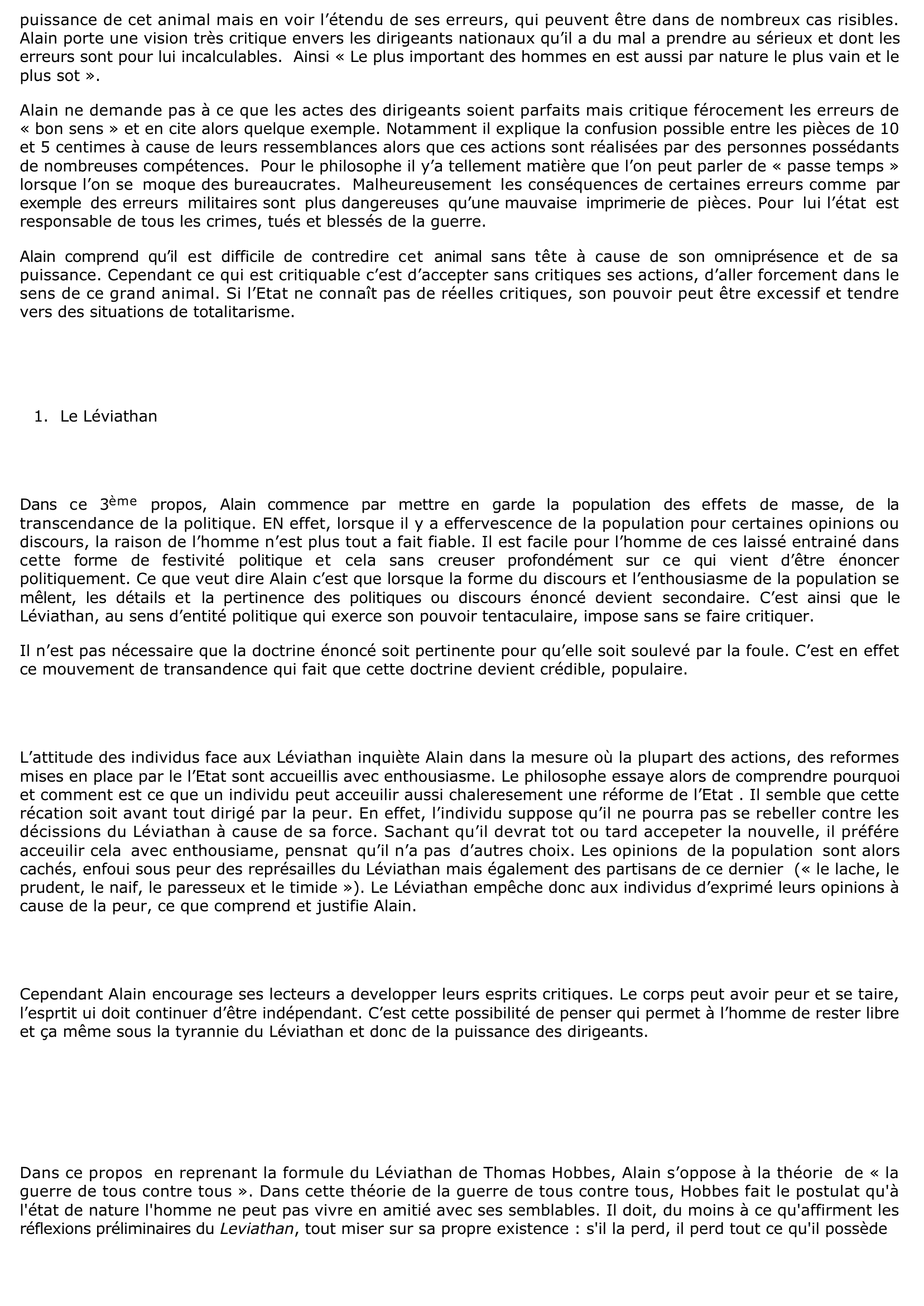 Prévisualisation du document 	ALAIN : MARS OU LA GUERRE JUGEE (Résumé & Analyse)