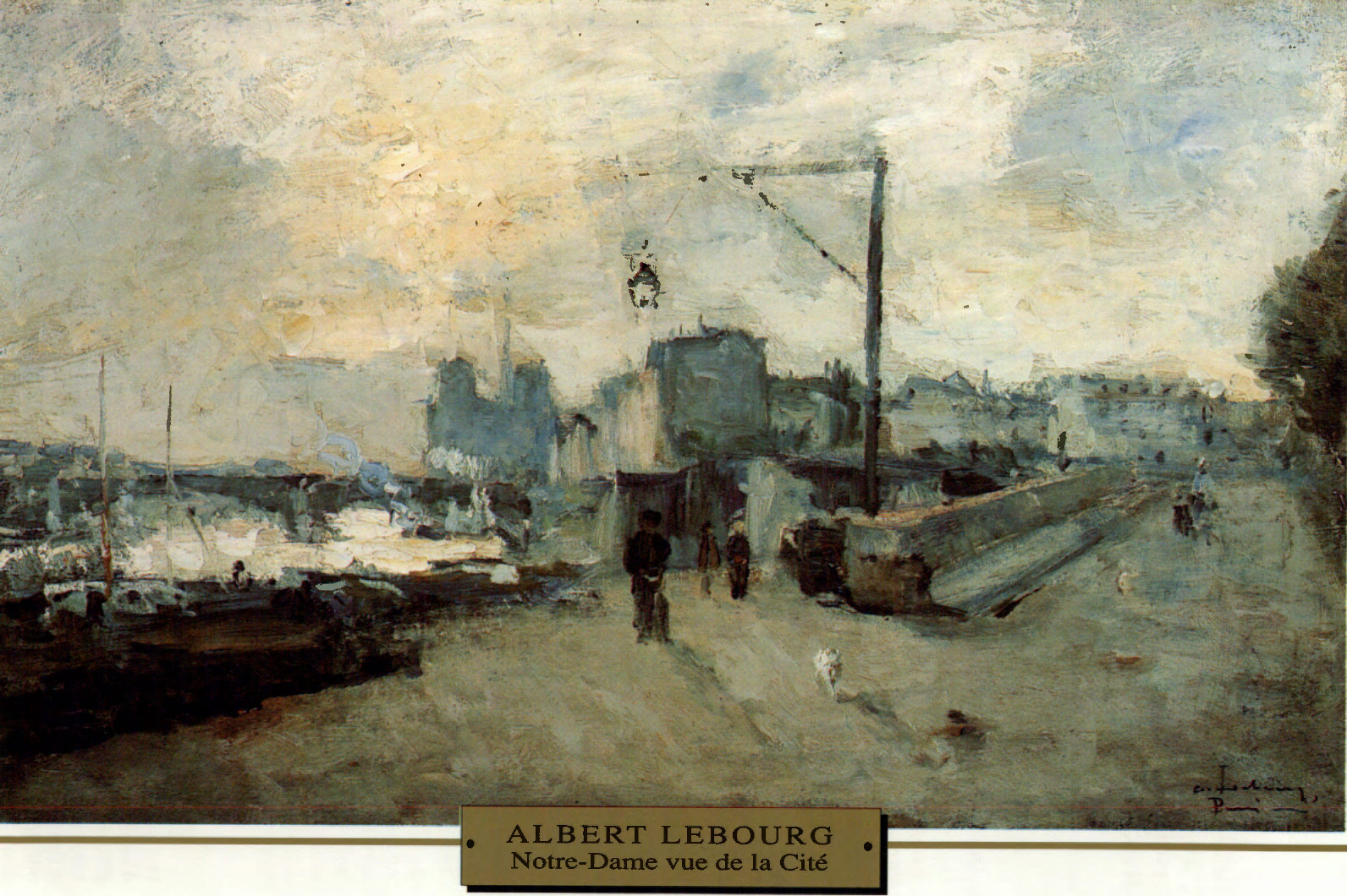 Prévisualisation du document Albert LEOURG : NOTRE-DAME DE PARIS VUE DE LA CITÉ