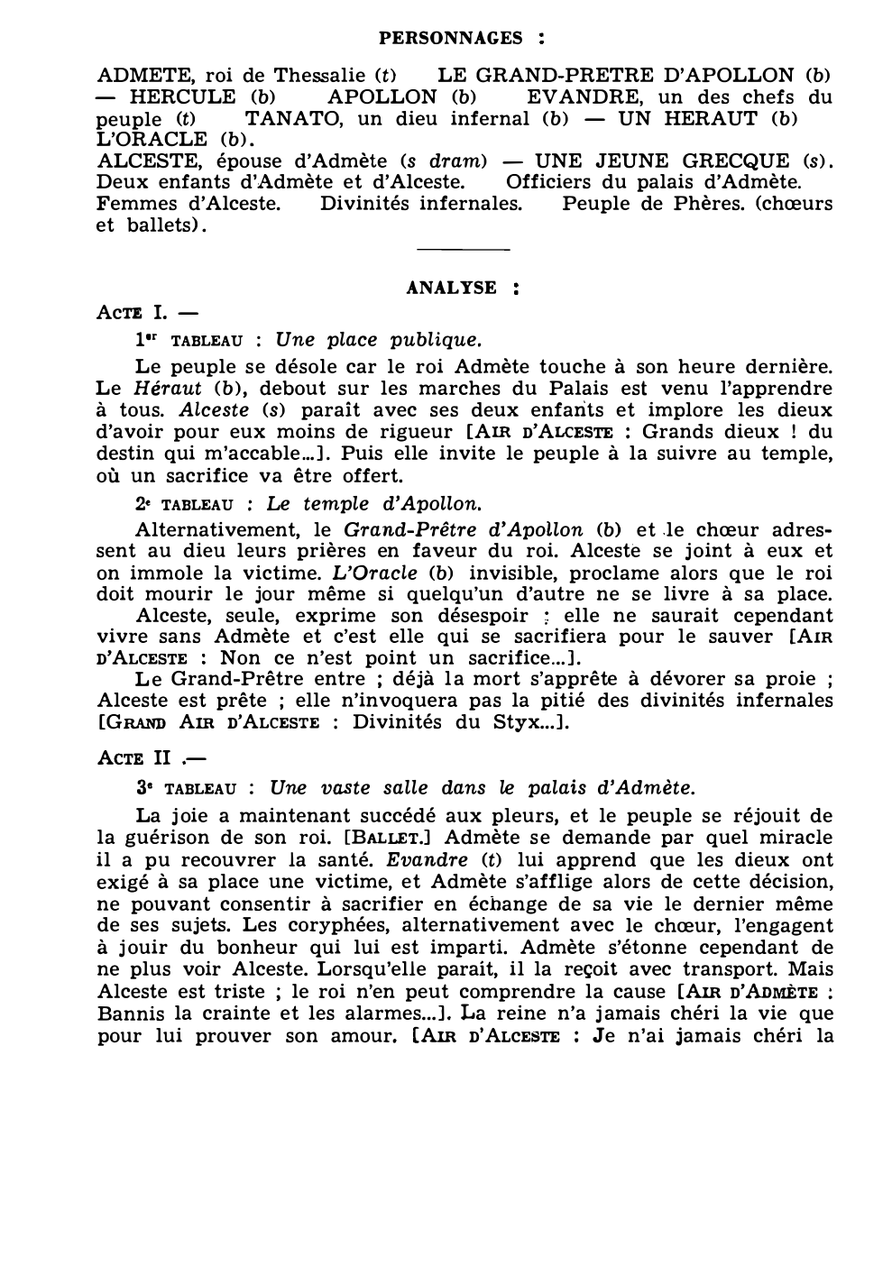 Prévisualisation du document ALCESTE de Glück (résumé et analyse de l’œuvre – Répertoire lyrique)