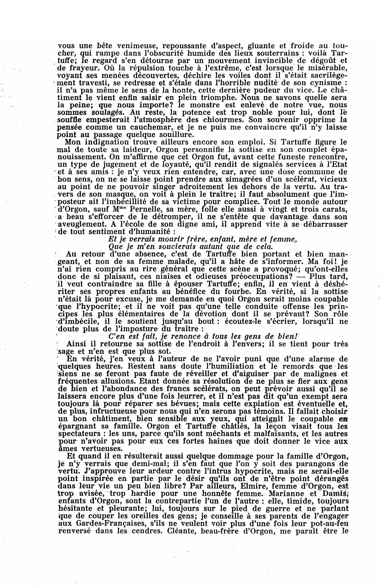 Prévisualisation du document Alceste vient d'assister à la première représentation de Tartuffe, et il en écrit le récit à Philinte