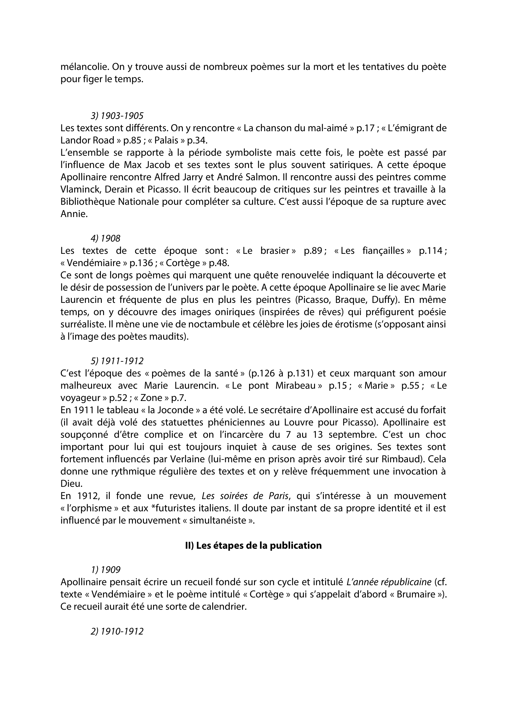 Prévisualisation du document Alcools - Guillaume Apollinaire - Commentaire