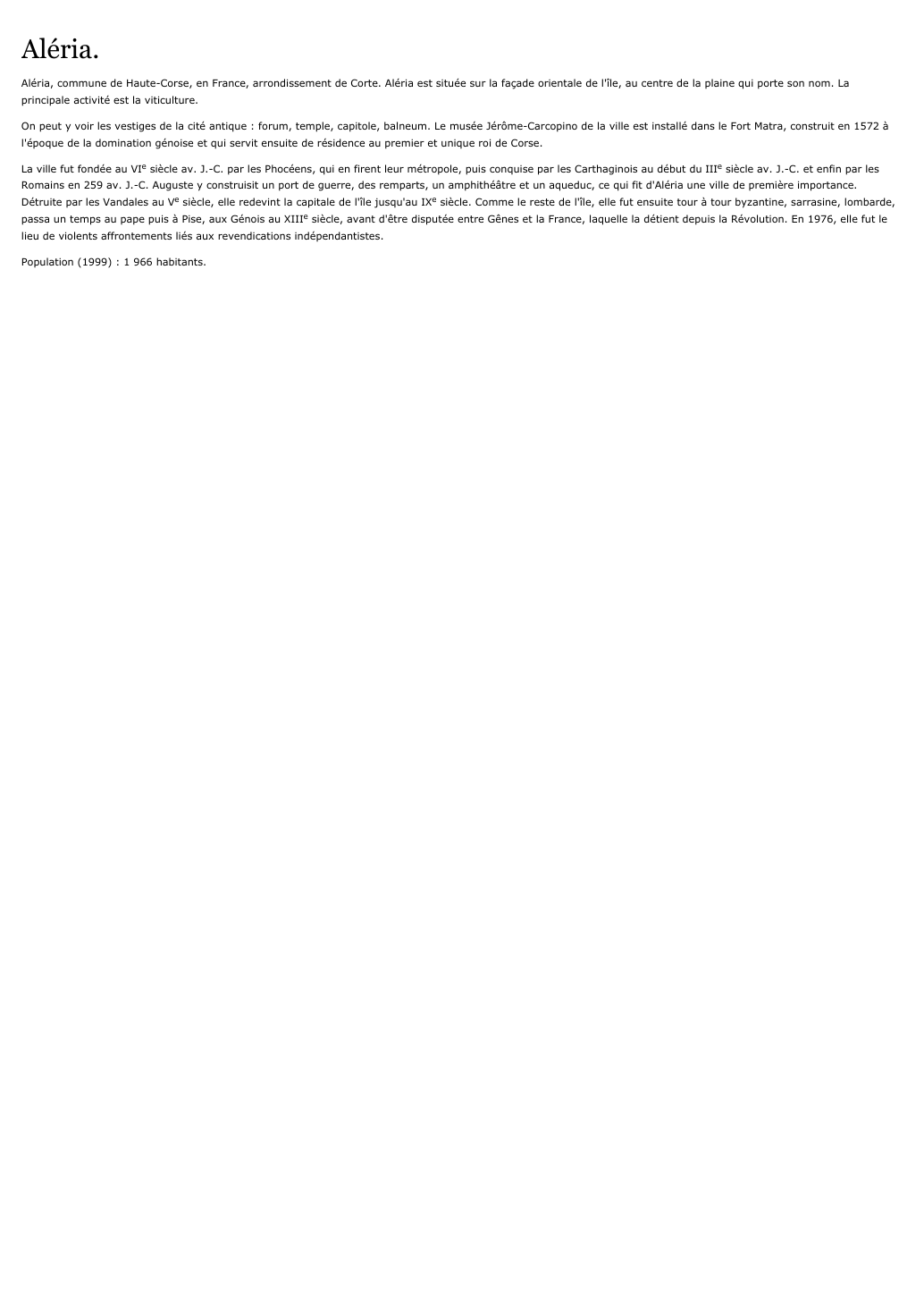 Prévisualisation du document Aléria.