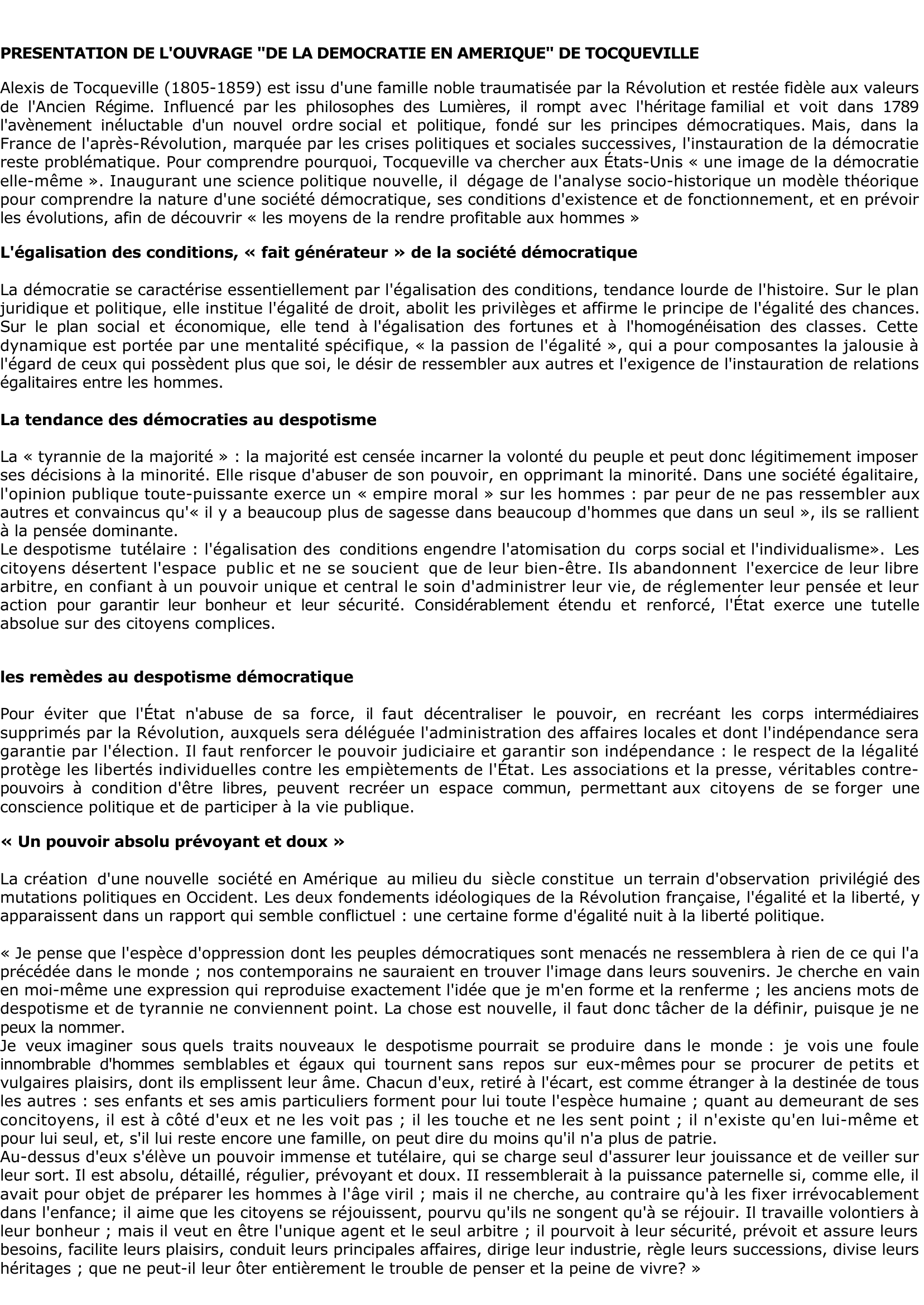Prévisualisation du document Alexis de TOCQUEVILLE