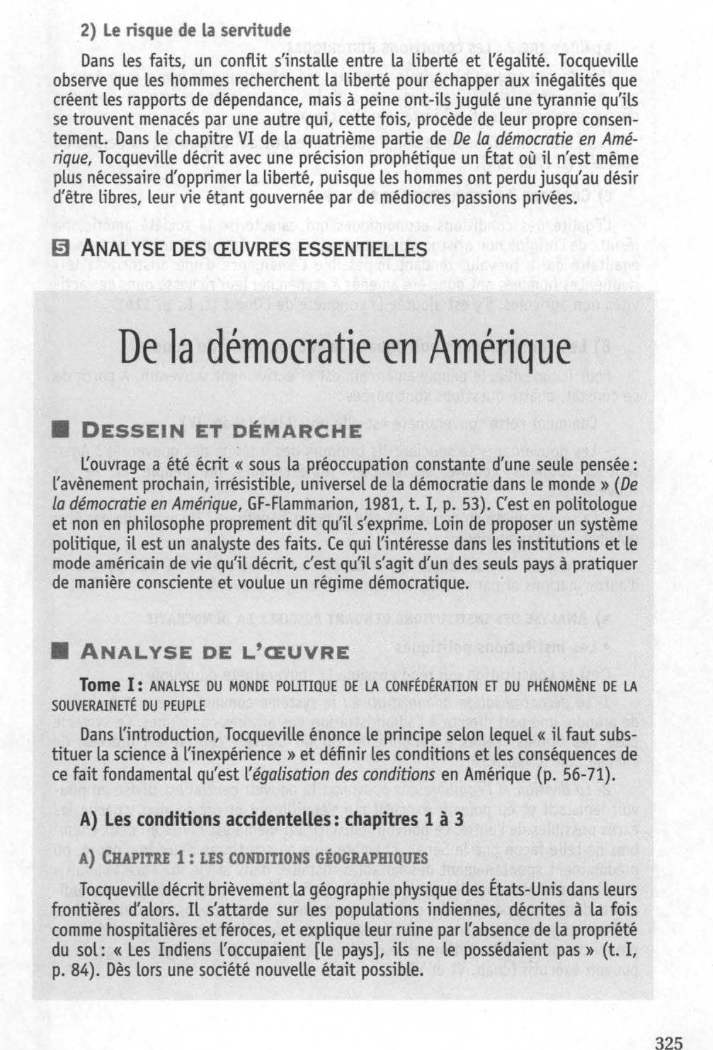 Prévisualisation du document ALEXIS DE TOCQUEVILLE: De la démocratie en Amérique (résumé et analyse)