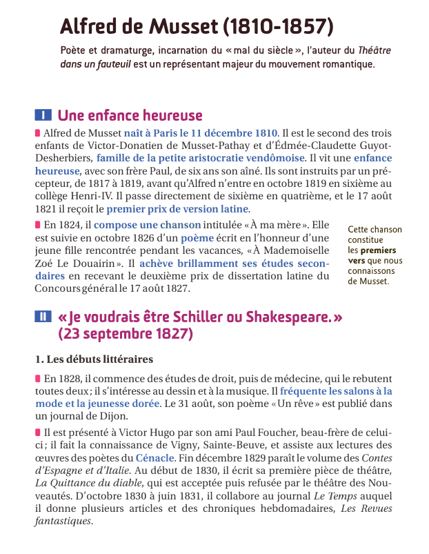 Prévisualisation du document Alfred de Musset (1810-1857)

Poète et dramaturge, incarnation du « mal du siècle», l'auteur du Théâtre
dans un fauteuil est...