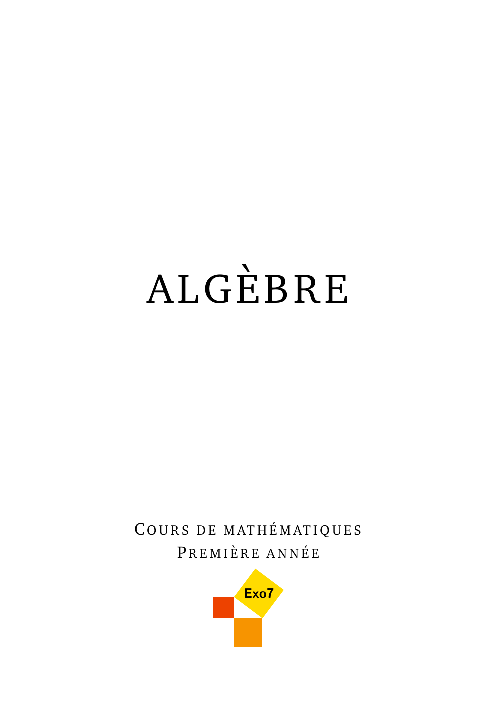 Prévisualisation du document algèbre