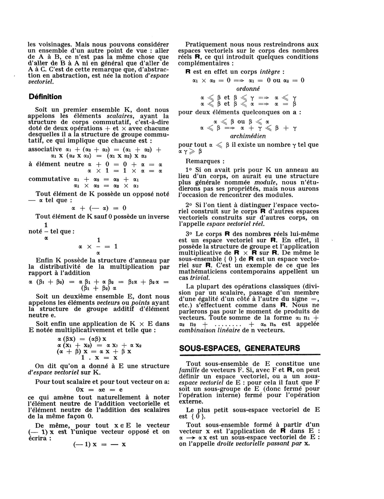Prévisualisation du document algèbre linéaire et géométries