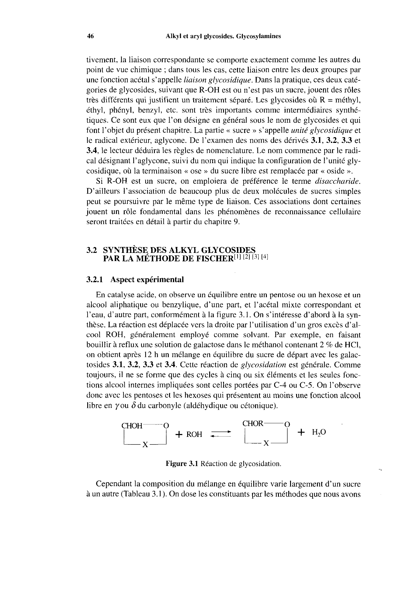 Prévisualisation du document Alkyl et aryl glycosides Glycosylamines