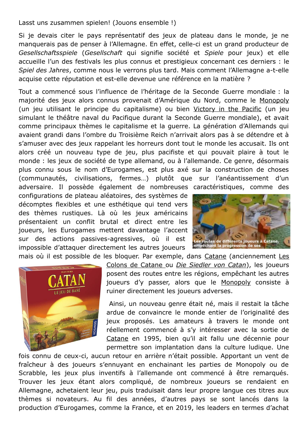 Prévisualisation du document Allemand - Les jeux de société