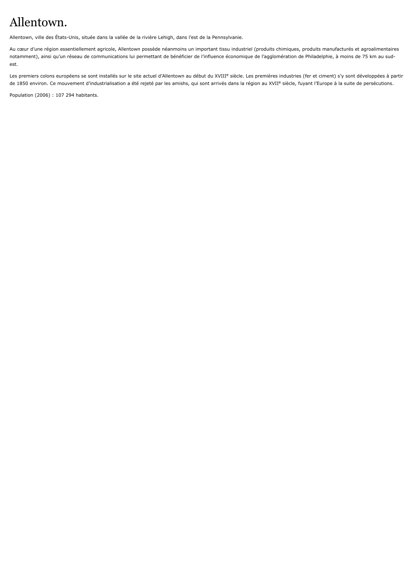 Prévisualisation du document Allentown.