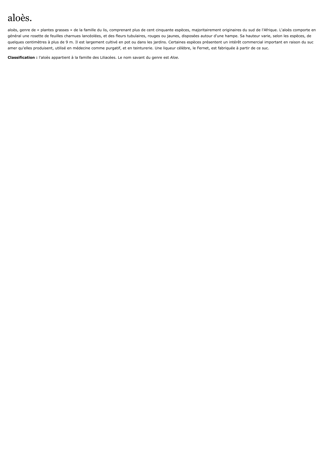 Prévisualisation du document aloès.