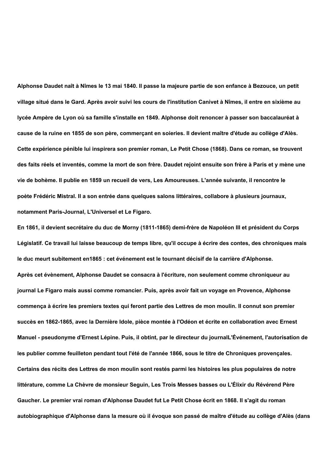 Prévisualisation du document Alphonse Daudet