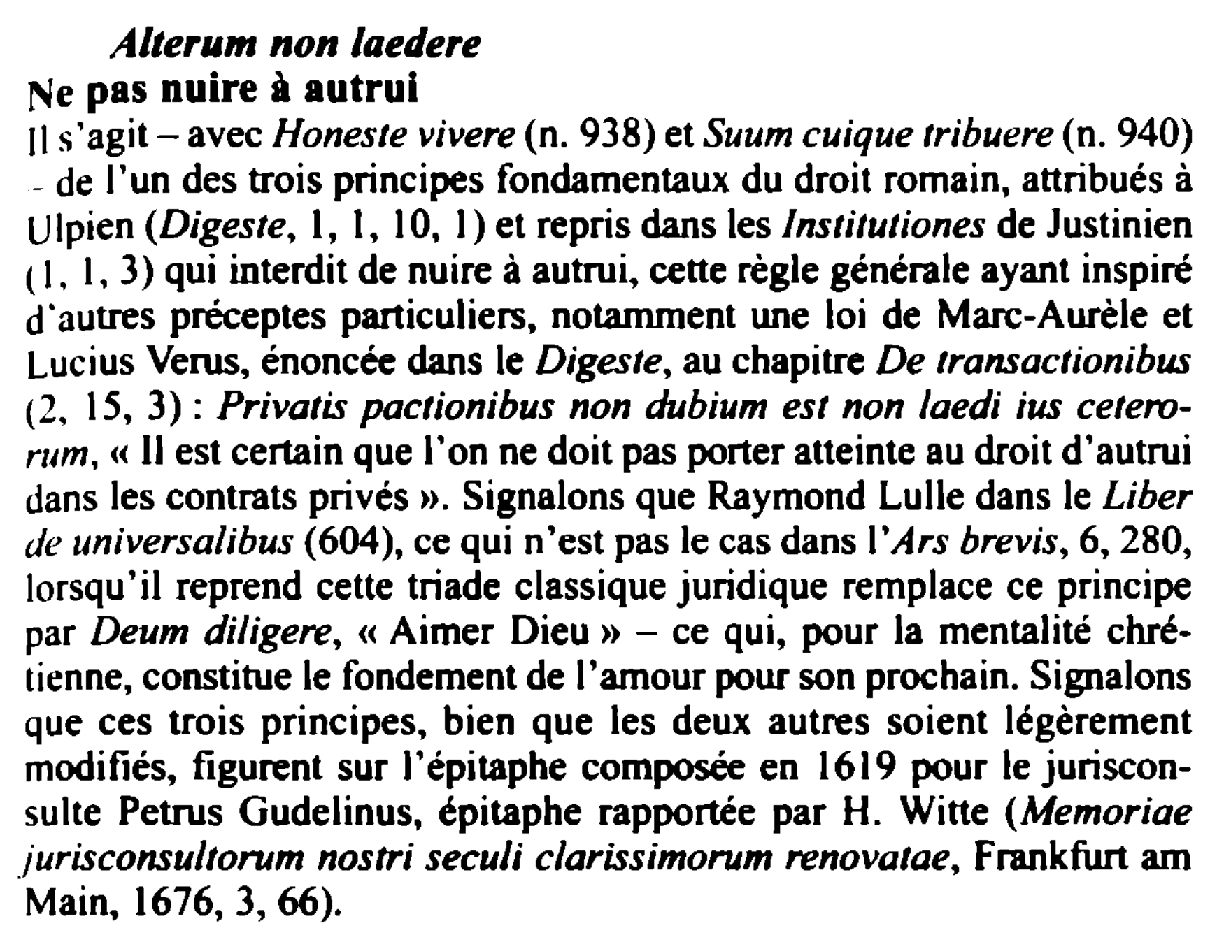 Prévisualisation du document Alterum non laedere