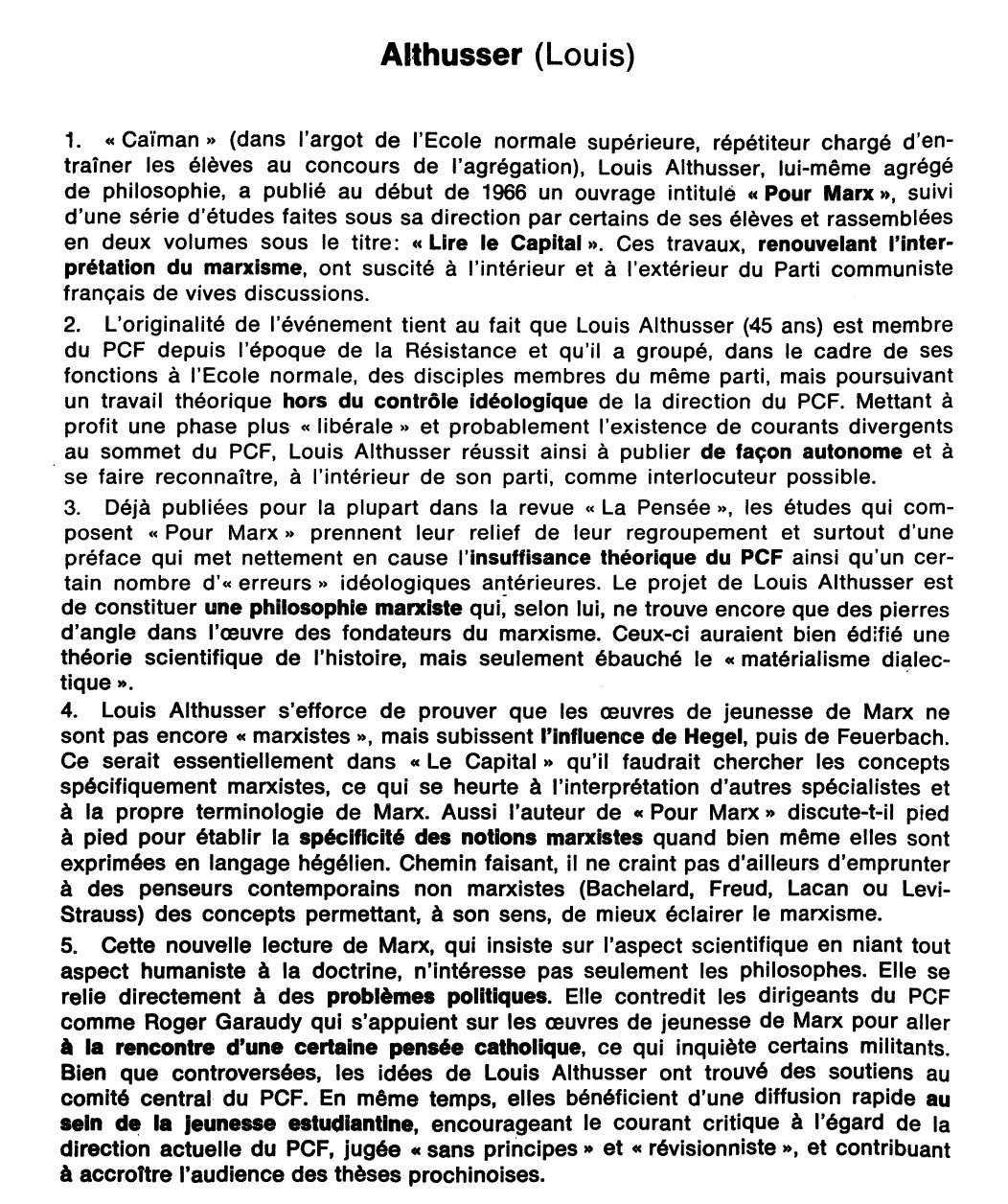 Prévisualisation du document Althusser Louis