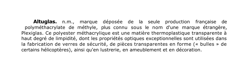 Prévisualisation du document Altuglas.