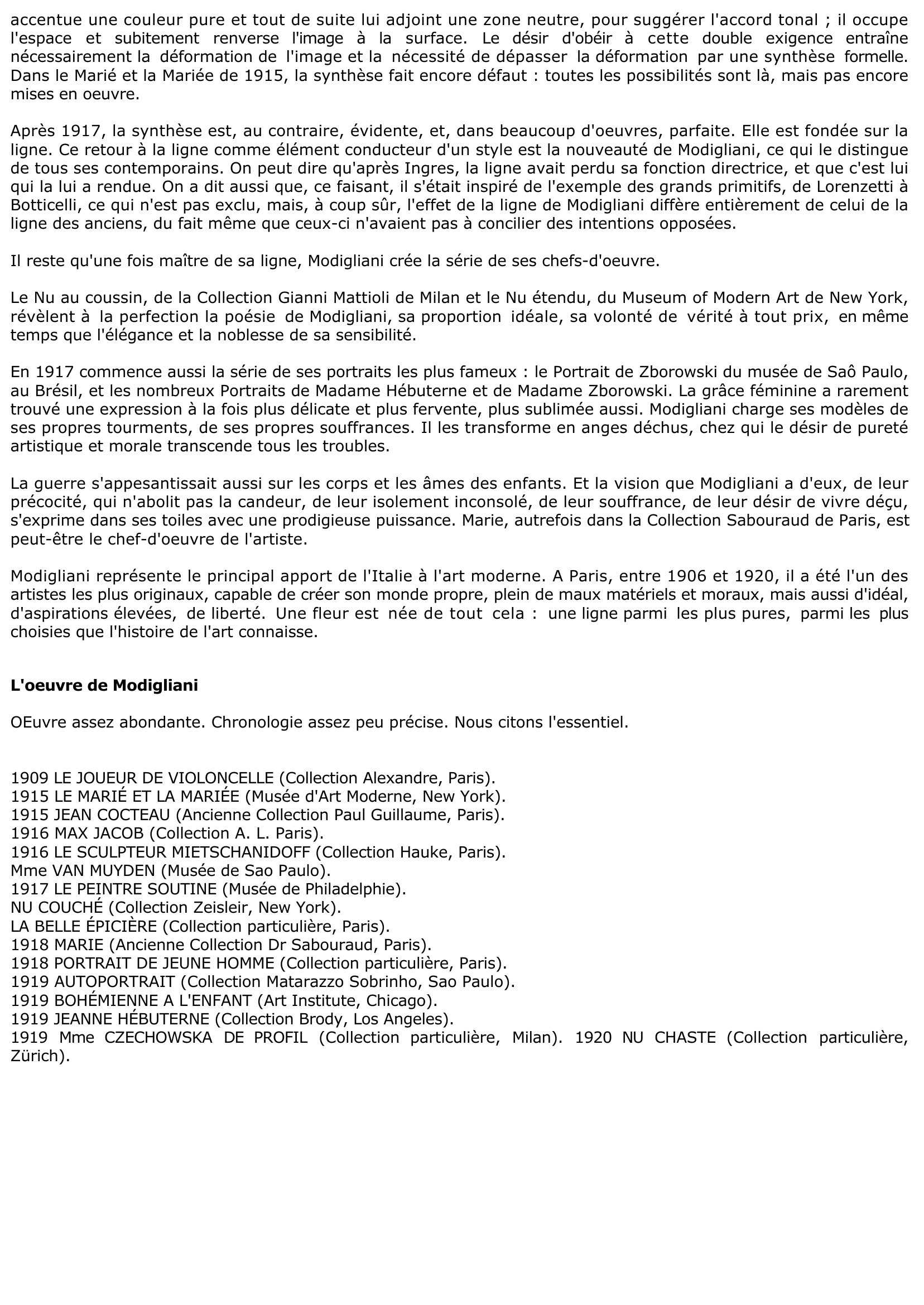 Prévisualisation du document Amadeo Modigliani
