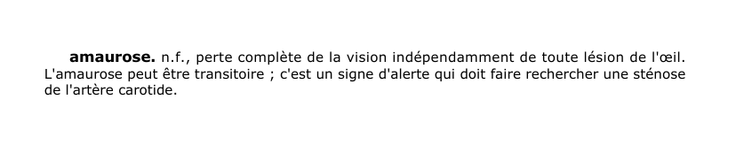 Prévisualisation du document amaurose.