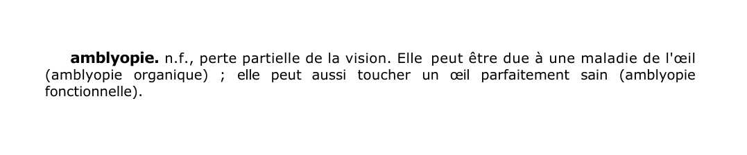 Prévisualisation du document amblyopie.