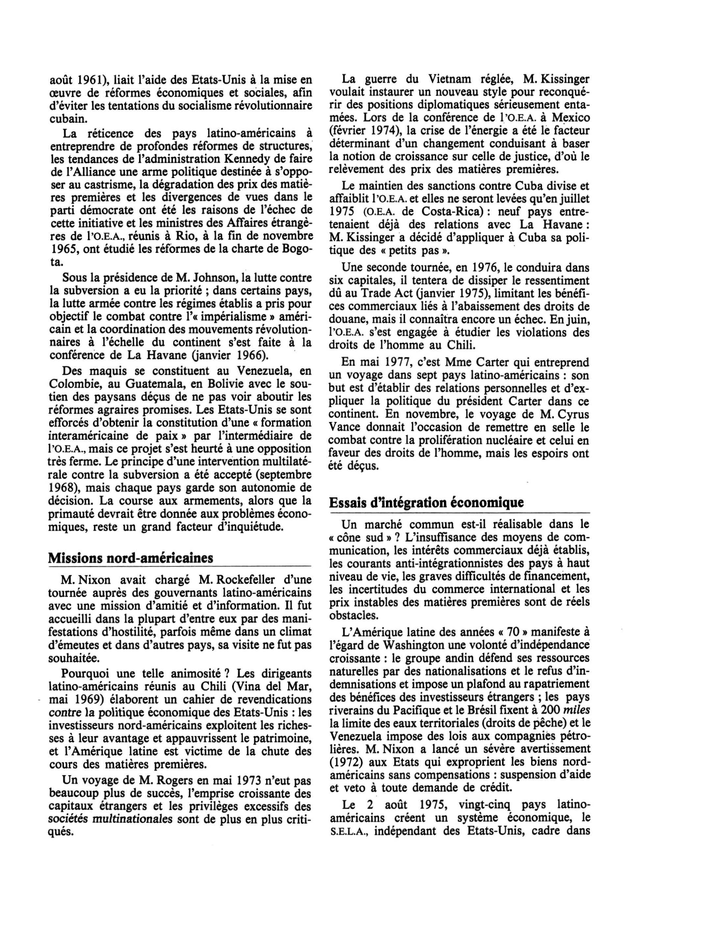 Prévisualisation du document AMÉRIQUE LATINE DE 1944 A 1977:  Aspects généraux - Mexique Amérique centrale - Cuba Haïti République dominicaine