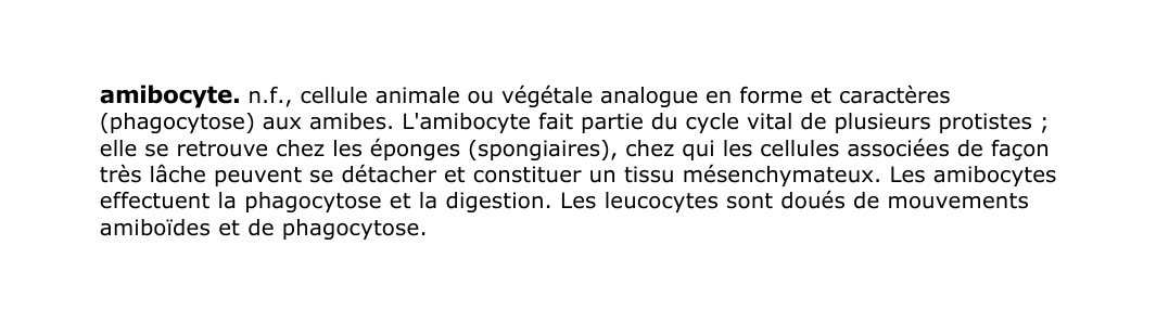 Prévisualisation du document amibocyte.
