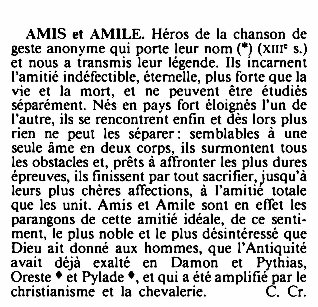 Prévisualisation du document AMIS et AMILE