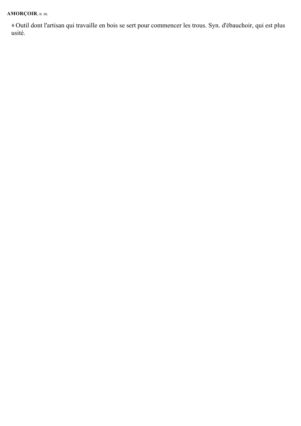 Prévisualisation du document AMORÇOIR, n.