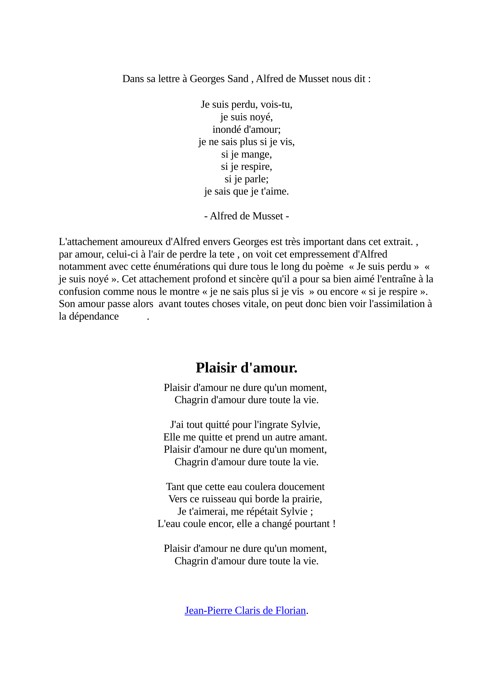 Prévisualisation du document amour dans la litterature
